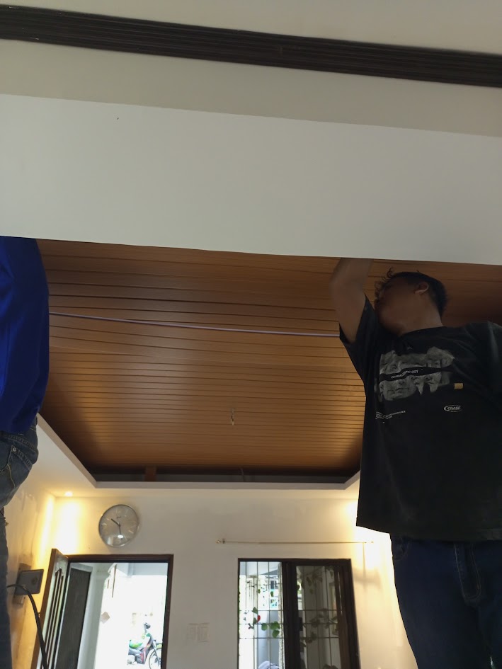 PVC Ceiling Installation on Brgy. Cabezas, Trece Matires Photo