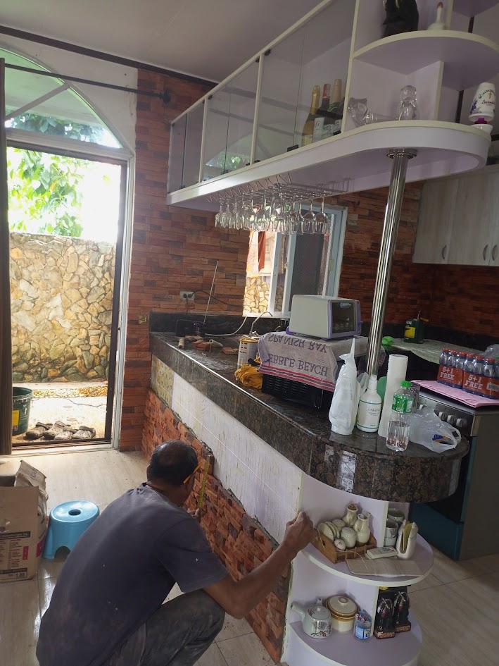 Kitchen Tiling Improvements on Sherwood Hills Golf and Country Club Photo